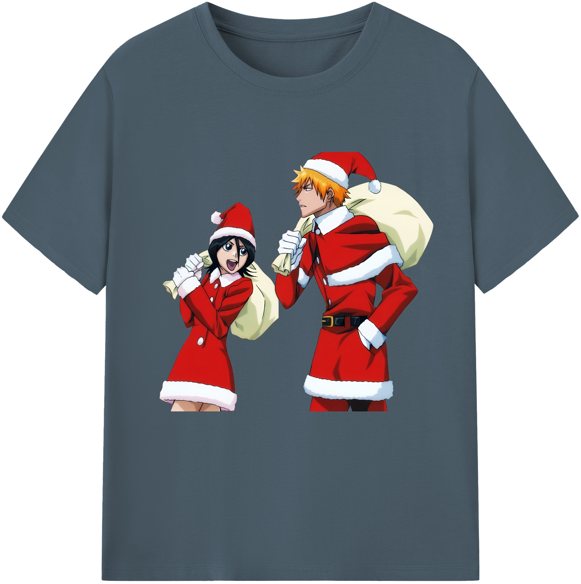 （画像用） ブリーチ 朽木ルキア BLEACH Kuchiki Rukia 綿100％半袖Tシャツ（フロントプリント）
